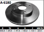 Disco Brembo A-6180