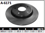 Disco Brembo A-6171