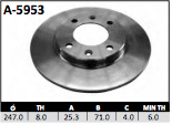 Disco Brembo A-5953