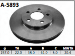 Disco Brembo A-5893