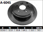 Disco Brembo A-6045