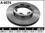 Disco Brembo A-6076